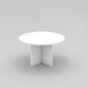 Round Meeting Table 900 with Cross Base - 5 Colours