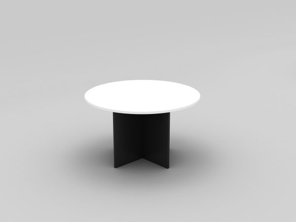 Round Meeting Table 900 with Cross Base - 5 Colours