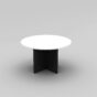Round Meeting Table 900 with Cross Base - 5 Colours