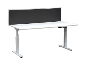 GP Charcoal Desk Mounted Office Screen - 475H