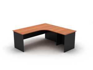 Radial Corner 2 Piece Workstation Redwood - 5 Colours