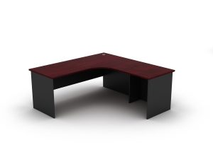 Radial Corner 2 Piece Workstation Redwood - 5 Colours