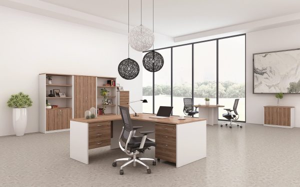 Premium Walnut Mobile Pedestal 3 Drawers - 3 Colours