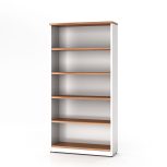 Premium Open Bookcase 1800H Virginia Walnut - 3 Colours