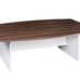 Walnut Boat Shape Boardroom Table 2400W - 3 Colours