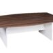 Walnut Boat Shape Boardroom Table 2400W - 3 Colours