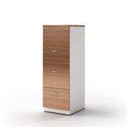 Premium Walnut 4 Drawers Filing Cabinet Casnan - 3 Colours