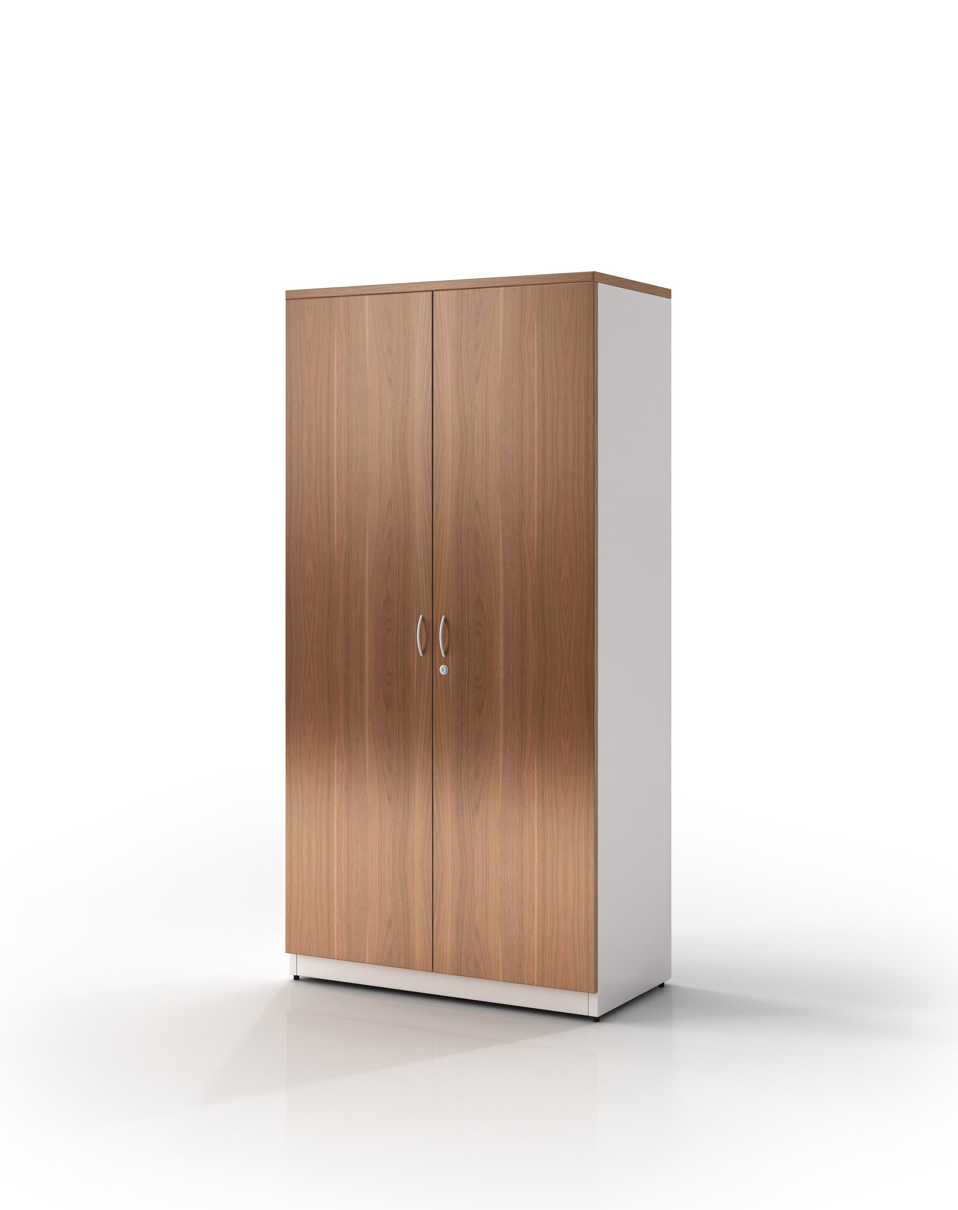 Premium Walnut Full Door Cupboard Virginia - 3 Colours