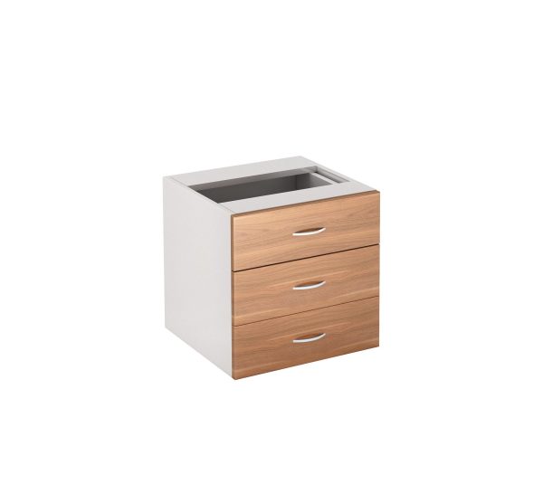 Premium Walnut Fixed Pedestal 3 Drawers Virginia - 3 Colours Premium Walnut Fixed Pedestal 3 Drawers Virginia - 3 Colours