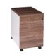 Premium Walnut Mobile Pedestal 3 Drawers - 3 Colours