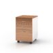 Premium Walnut Mobile Pedestal 3 Drawers - 3 Colours