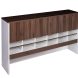 Premium Wall Unit Desk Hutch Combo Casnan Walnut