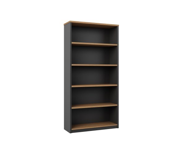 Open Bookcase 1800H Regal Walnut - 3 Colours