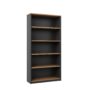 Open Bookcase 1800H Regal Walnut - 3 Colours