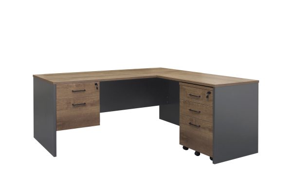 Premium Walnut Fixed Pedestal 2 Drawers Regal - 3 Colours Premium Walnut Fixed Pedestal 2 Drawers Regal - 3 Colours