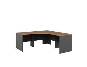 Premium Walnut 3 Piece Corner Workstation 1800 - In 3 Colours