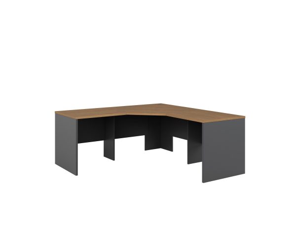 Premium Walnut 3 Piece Corner Workstation 1800 - In 3 Colours Premium Walnut 3 Piece Corner Workstation 1800 - In 3 Colours