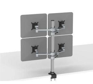 OTS Premium Quad Monitor Arms - 2 Colours