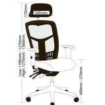 Oyster Executive High Back Multi Shift Mesh Chair