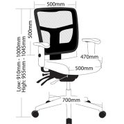 Oyster Executive Low Back Mesh Chair