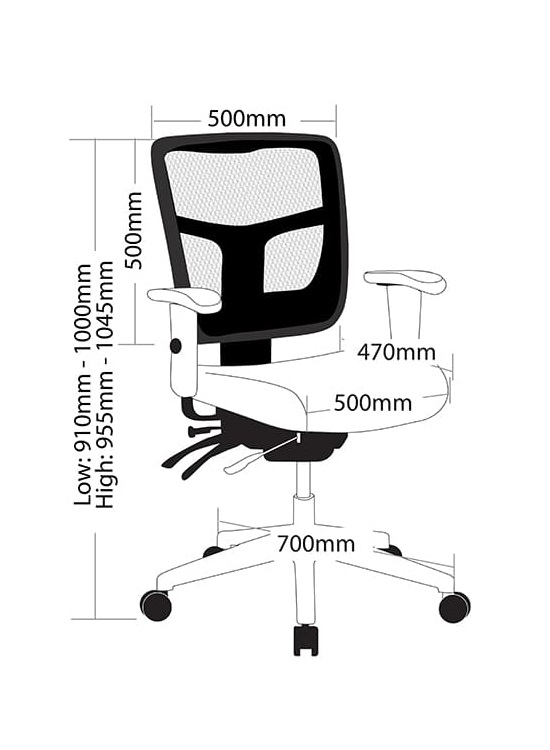 Oyster Executive Low Back Mesh Chair Oyster Executive Low Back Mesh Chair