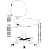 Express P350 - Medium Back Drafting Chair