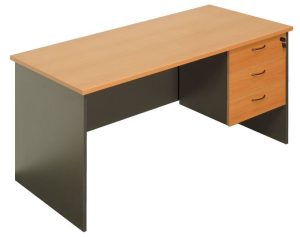 Office Desk 1500 with Fixed Drawer