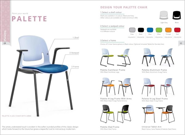 Palette Aluminium Frame Visitor Chair - 2 Options Palette Aluminium Frame Visitor Chair - 2 Options