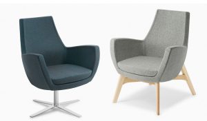 Paris Timber Leg Lounge - Check Stock