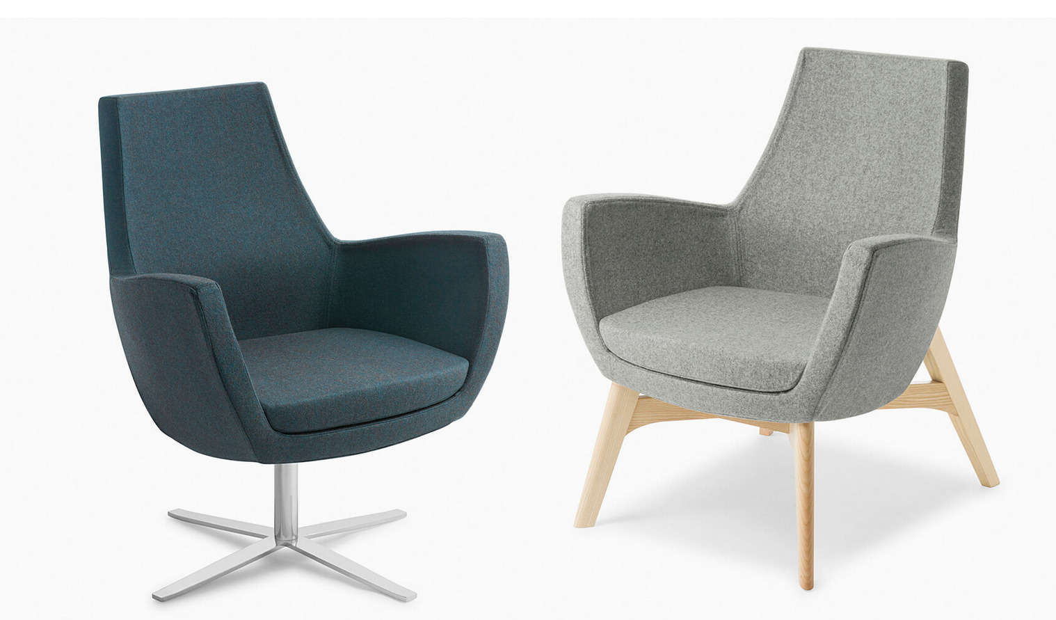 Paris Timber Leg Lounge - Check Stock