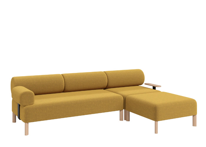 Pebbles Corner Sofa With Side table