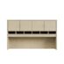 Wall Unit with Pigeon Holes Hutch - 3 Colours