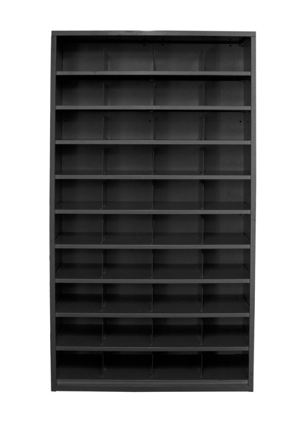 Steelco Metal Pigeon Hole Shelving Unit - 20 Slots