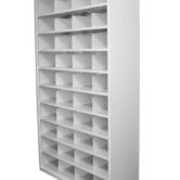 Steelco Metal Pigeon Hole Shelving Unit - 40 Slots
