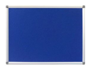 Premium Blue Fabric Office Pin Board - 1200H