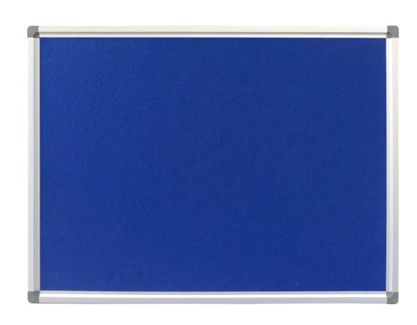 Premium Blue Fabric Office Pin Board - 1200H Premium Blue Fabric Office Pin Board - 1200H