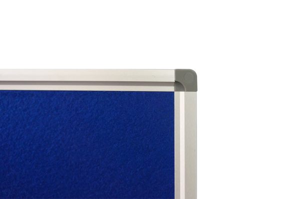 Premium Blue Fabric Office Pin Board - 1200H Premium Blue Fabric Office Pin Board - 1200H