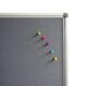 Premium Grey Fabric Office Pin Board - 900H
