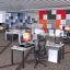 Plaza 50mm Square Legs Corner Workstation 1500 - Many Options