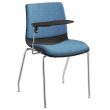 Pod Upholstered Tablet Chair - Leg Frame 