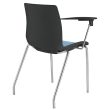 Pod Upholstered Tablet Chair - Leg Frame 