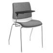 Pod Upholstered Tablet Chair - Leg Frame 