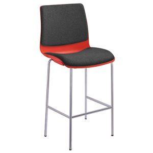 Pod Stool With Steel Leg Frame