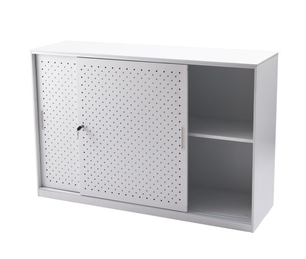 Go Perforated Sliding Door Cupboard - 2 Colours Go Perforated Sliding Door Cupboard - 2 Colours