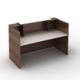 Opal Reception Counter - Casnan Walnut 1800