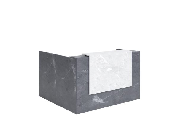 Opal Reception Counter Marble Laminate 1800 Opal Reception Counter Marble Laminate 1800
