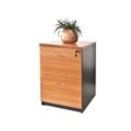 2 Drawer Filing Cabinet  with Lock Cherry - 4 Colours