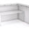 Straight Reception Desk Pop Top Facade 1800