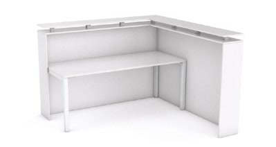 Straight Reception Desk Pop Top Facade 1800 Straight Reception Desk Pop Top Facade 1800