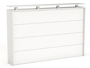 Straight Reception Desk Pop Top Facade 1800